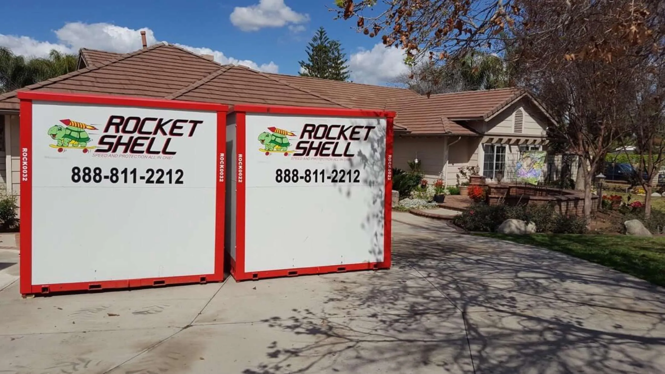 Two Rocket Shell portable storage containers